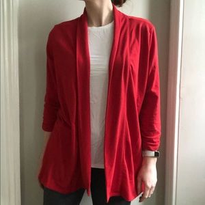 Red Casual Cardigan *Soft & Stretchy*